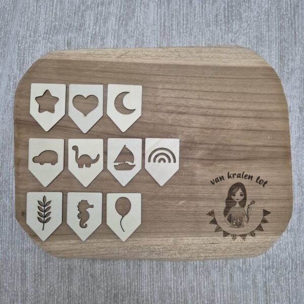 Houten vlaggetjes