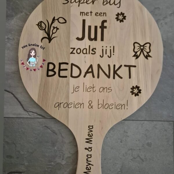 Borrelplank graveren
