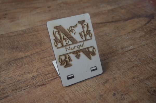 Houten naambord