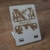 Houten naambord