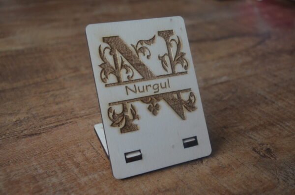 Houten naambord
