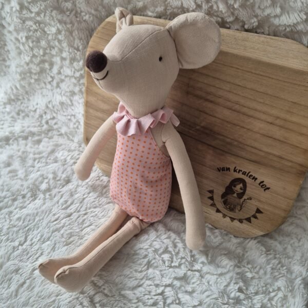 Knuffel Roze Muis