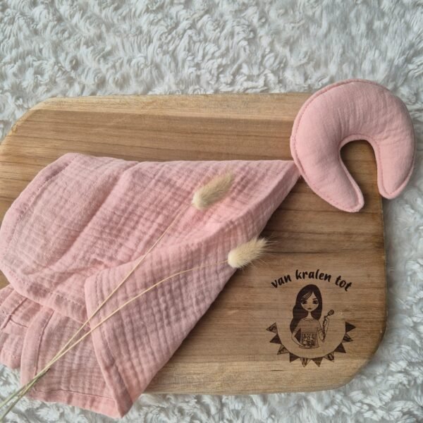 Baby Knuffeldoek Maan Roze