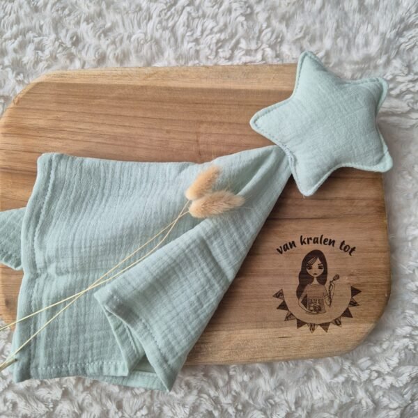 Baby Knuffeldoek Ster Mint Groen
