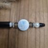 Pen zwart, zilveren mom/dad
