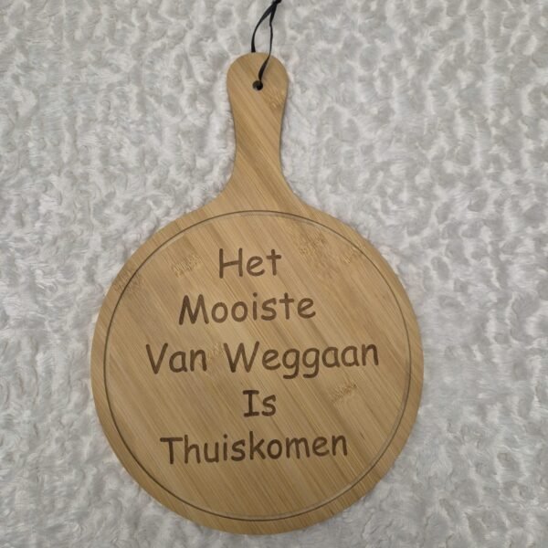 Houten ovale serveerplank