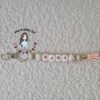 Sleutelhanger Mama roze/groen