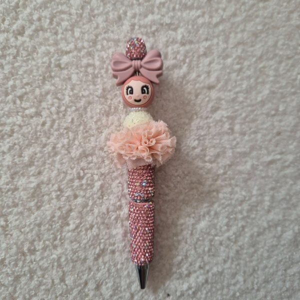 Strass pen roze meisje