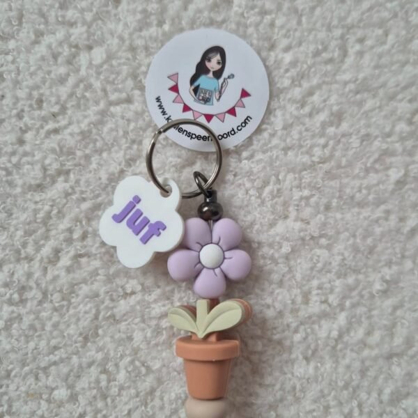 Sleutelhanger/ tashanger juf