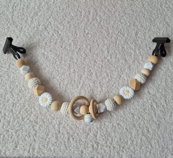 Wagenspanner witte daisy en ringen