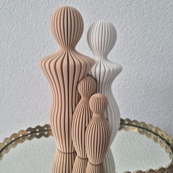 Gezinsbeeldjes - 3D geprint - 3 beeldjes