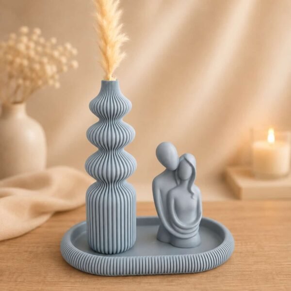 Decoratieset met schaal - vaas- pop