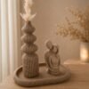 Decoratieset met schaal - vaas- pop