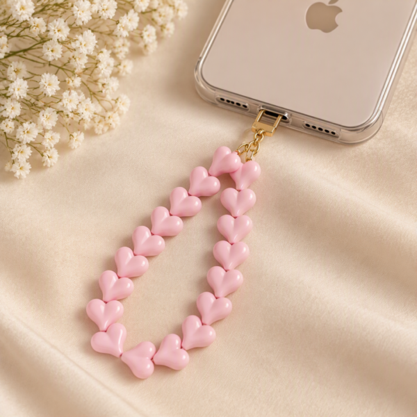 Telefoonkoord roze